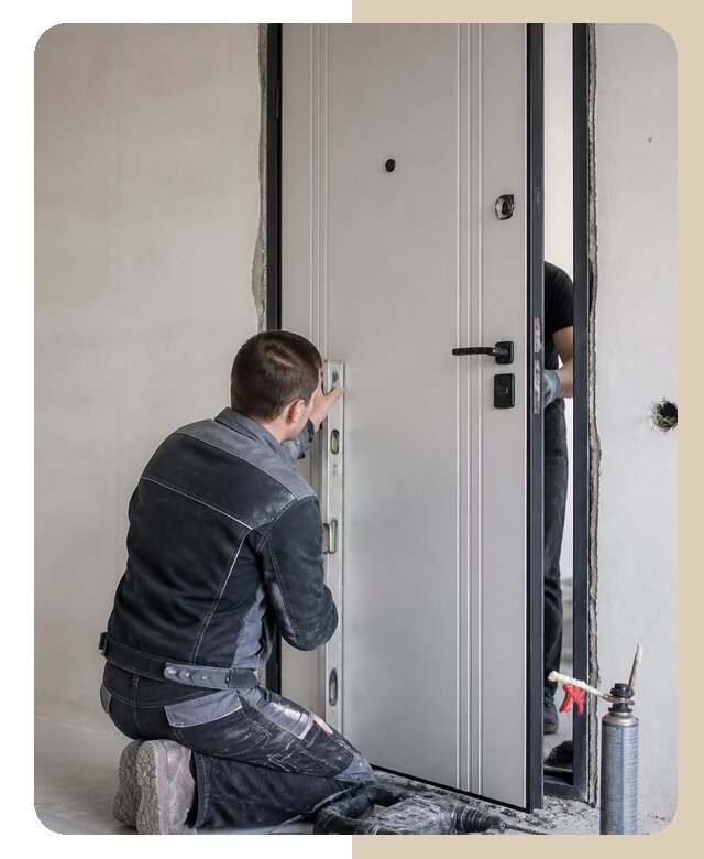 Установка технической двери в Кушве по цене 6672 р. | Дверной